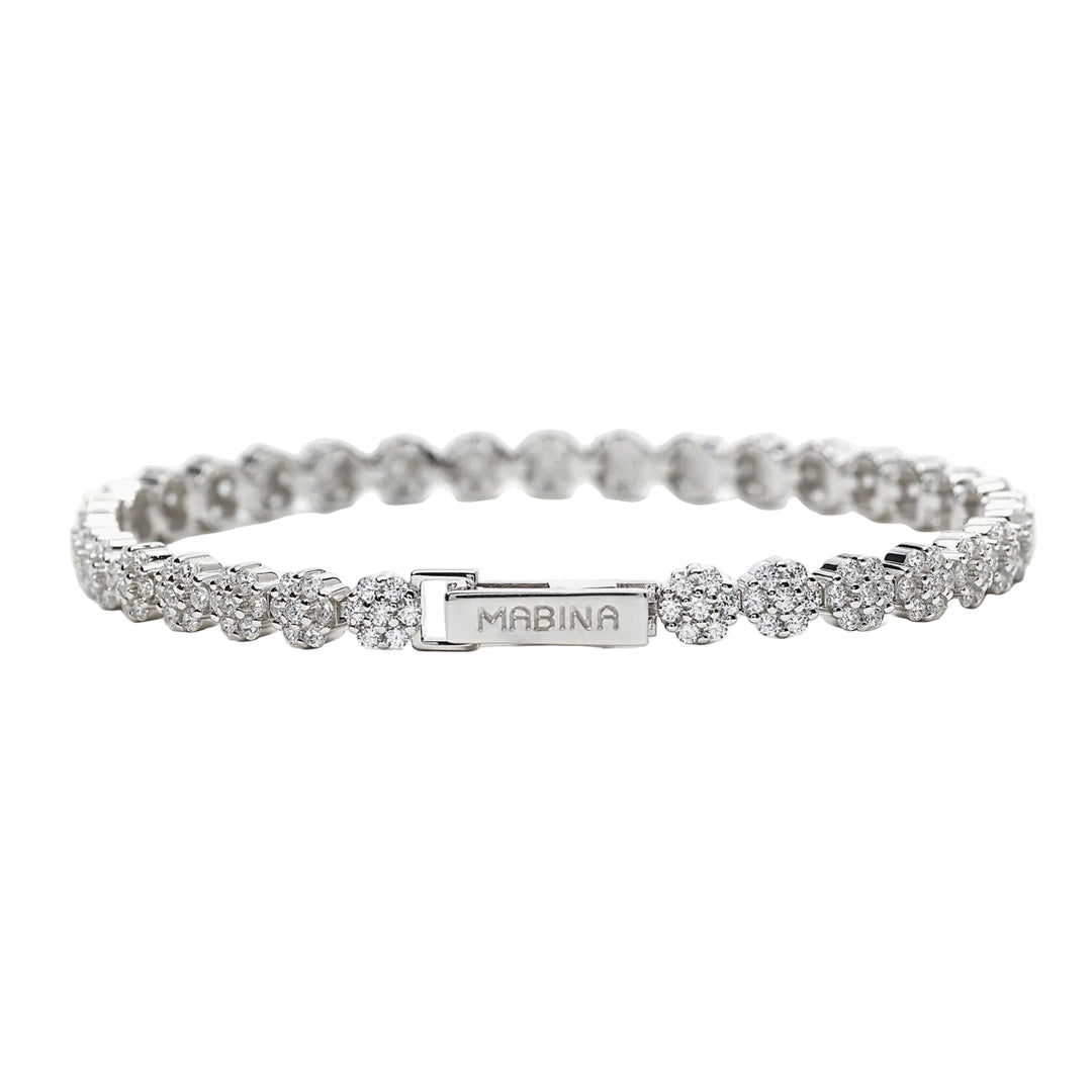 Mabina Bracciale con zirconi a forma di fiore 533561-M