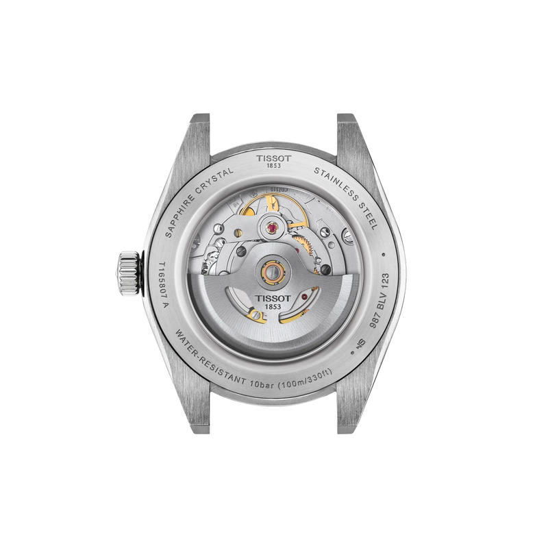 Tissot Gentleman 38mm T165.807.11.041.00 - fondello con movimento a vista
