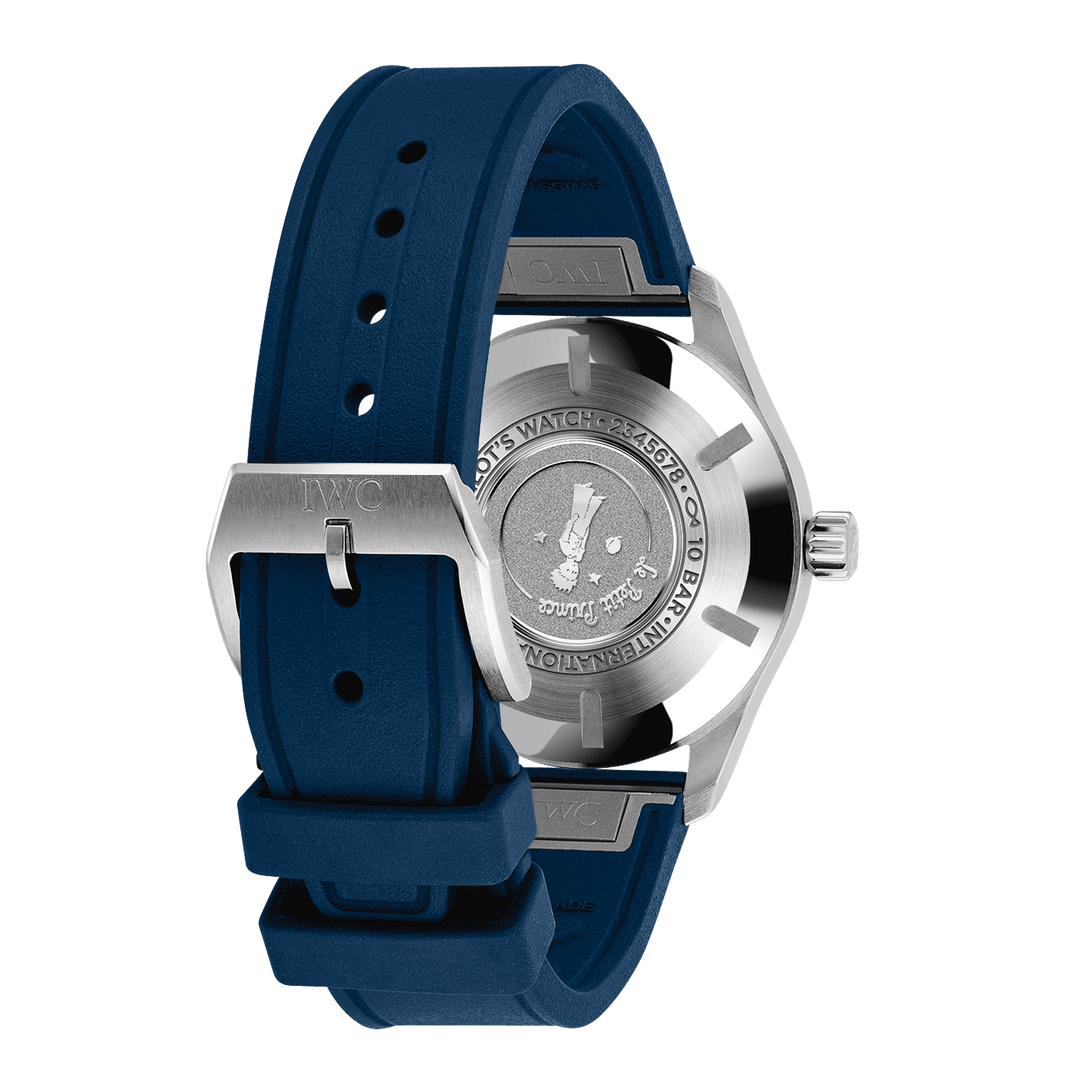 IWC Pilot’s Watch Mark XX Le Petit Prince IW328221 - cassa acciaio - cinturino gomma blu - quadrante blu con datario