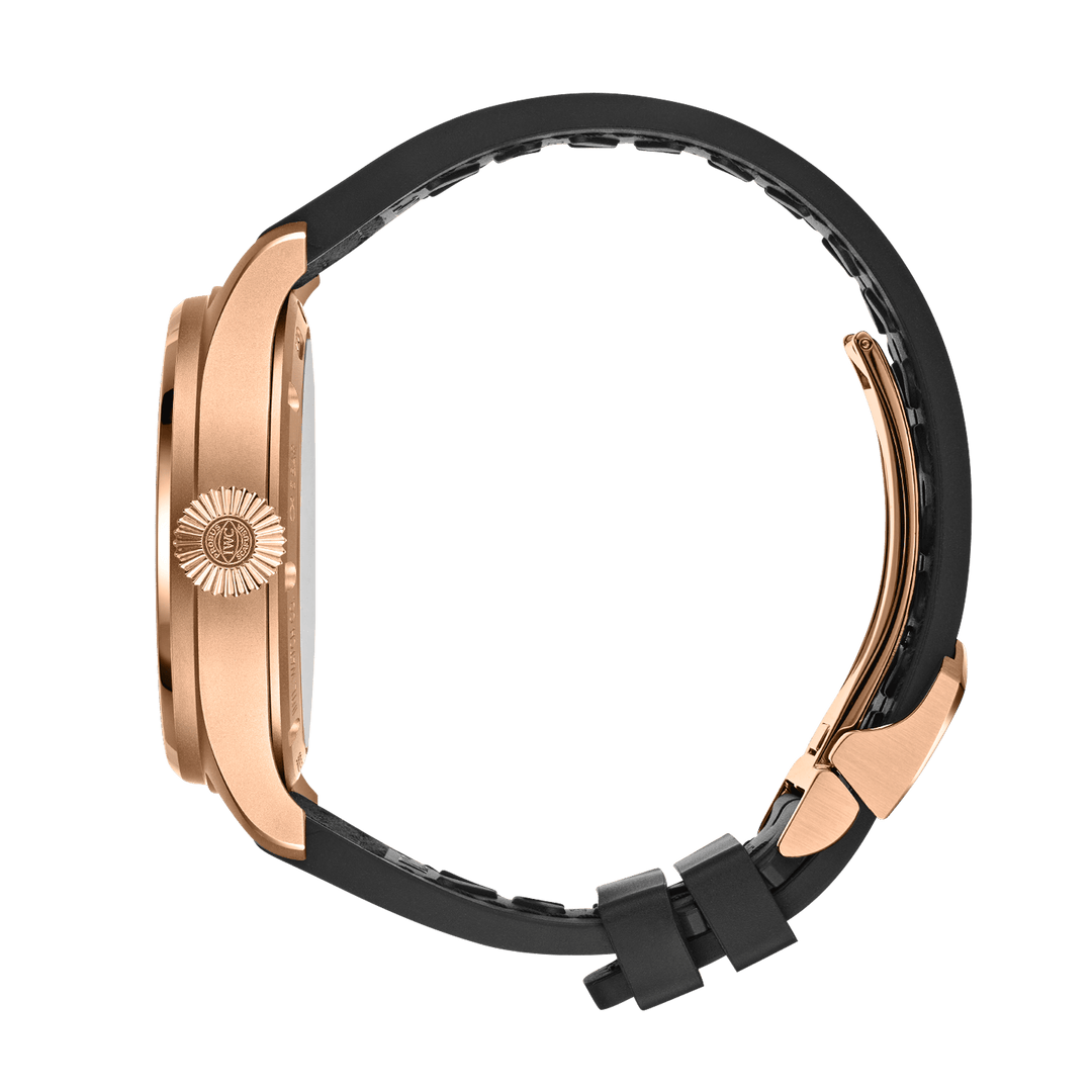 IWC Big Pilot’s Watch Constant Force Tourbillon IW590503 - cassa armor Gold 18kt - cinturino gomma nero - quadrante nero con tourbillon, fasi lunari e indicazione riserva di carica