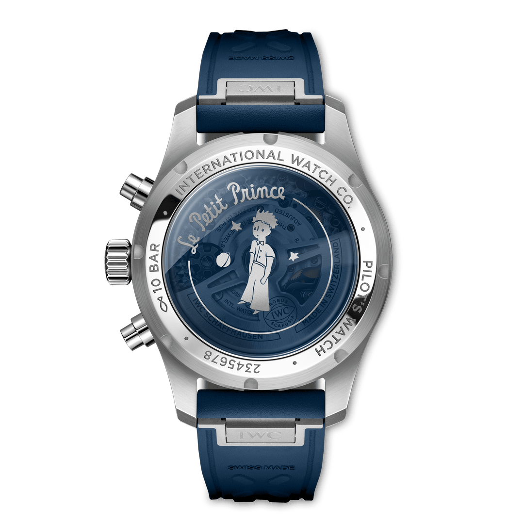 IWC Pilot’s Watch Chronograph 41 Le Petit Prince IW388120 - fondello con movimento a vista