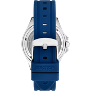 Sector 230 R3251161063 - cassa acciaio - cinturino gomma blu - quadrante blu con datario