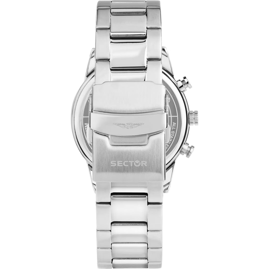 Sector 660 R3273617001 - cassa acciaio - bracciale metallo - quadrante blu con cronografo e datario