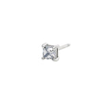 Load image into Gallery viewer, Mabina Orecchino a lobo con zircone bianco taglio carré 563523