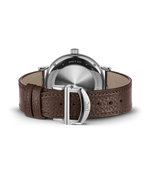 Load image into Gallery viewer, Cinturino in pelle di vitello marrone con fibbia ad ardiglione.

