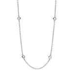 Load image into Gallery viewer, Mabina Collana lunga in argento con zirconi 553504