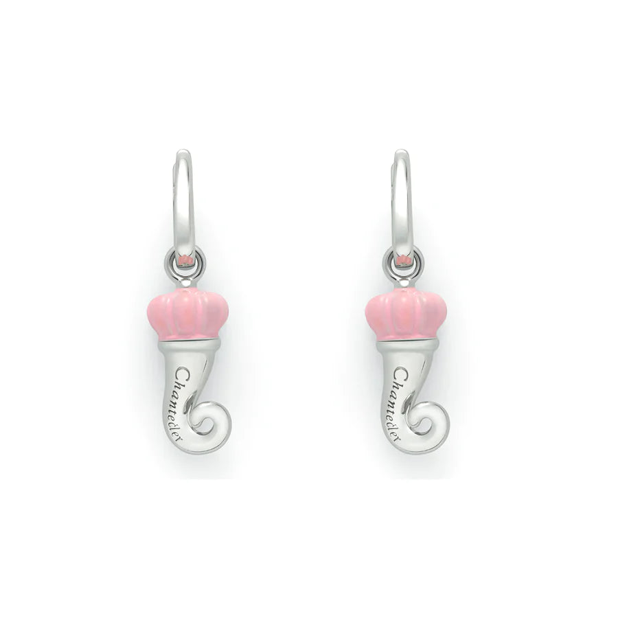Chantecler Orecchini cornetto 36415 - smalto rosa