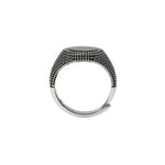 Load image into Gallery viewer, Mabina Anello chevalier con agata nera 523325