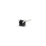 Load image into Gallery viewer, Mabina Orecchino in argento con zircone nero quadrato 563619