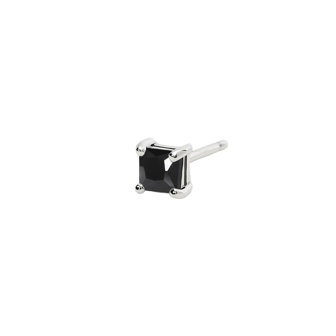 Mabina Orecchino in argento con zircone nero quadrato 563619