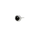 Load image into Gallery viewer, Mabina Orecchino con zircone nero e finitura a rombi 563620