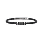 Load image into Gallery viewer, Mabina Bracciale in lab leather, acciaio e argento con zirconi 533710