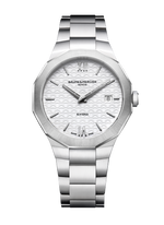 Load image into Gallery viewer, Baume &amp; Mercier Riviera 10845 - bracciale e cassa acciaio - quadrante bianco con datario