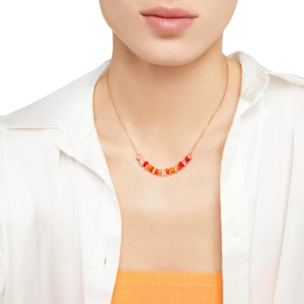 Collana Rondelle Arancio