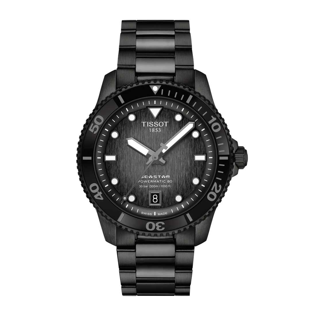 Tissot Seastar 1000 T120.807.33.051.00 - completamente nero con datario