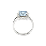Load image into Gallery viewer, Mabina Anello in argento con acquamarina sintetica e zirconi 523367