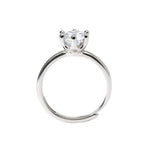 Load image into Gallery viewer, Mabina Anello in argento rodiato con zircone 523395