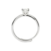 Mabina Anello solitario in argento con zircone 523396