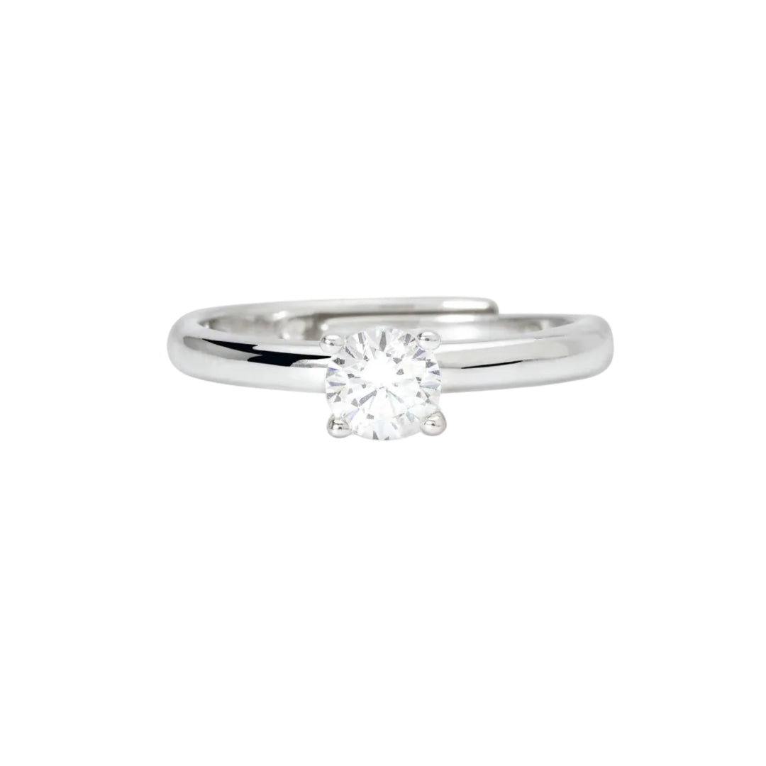 Mabina Anello solitario in argento con zircone 523396