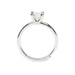 Load image into Gallery viewer, Mabina Anello solitario in argento rodiato con zircone 523397