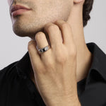 Load image into Gallery viewer, Mabina Anello in argento con zircone nero 523357