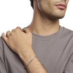 Load image into Gallery viewer, Mabina Bracciale in argento con catena a maglia franco 533804