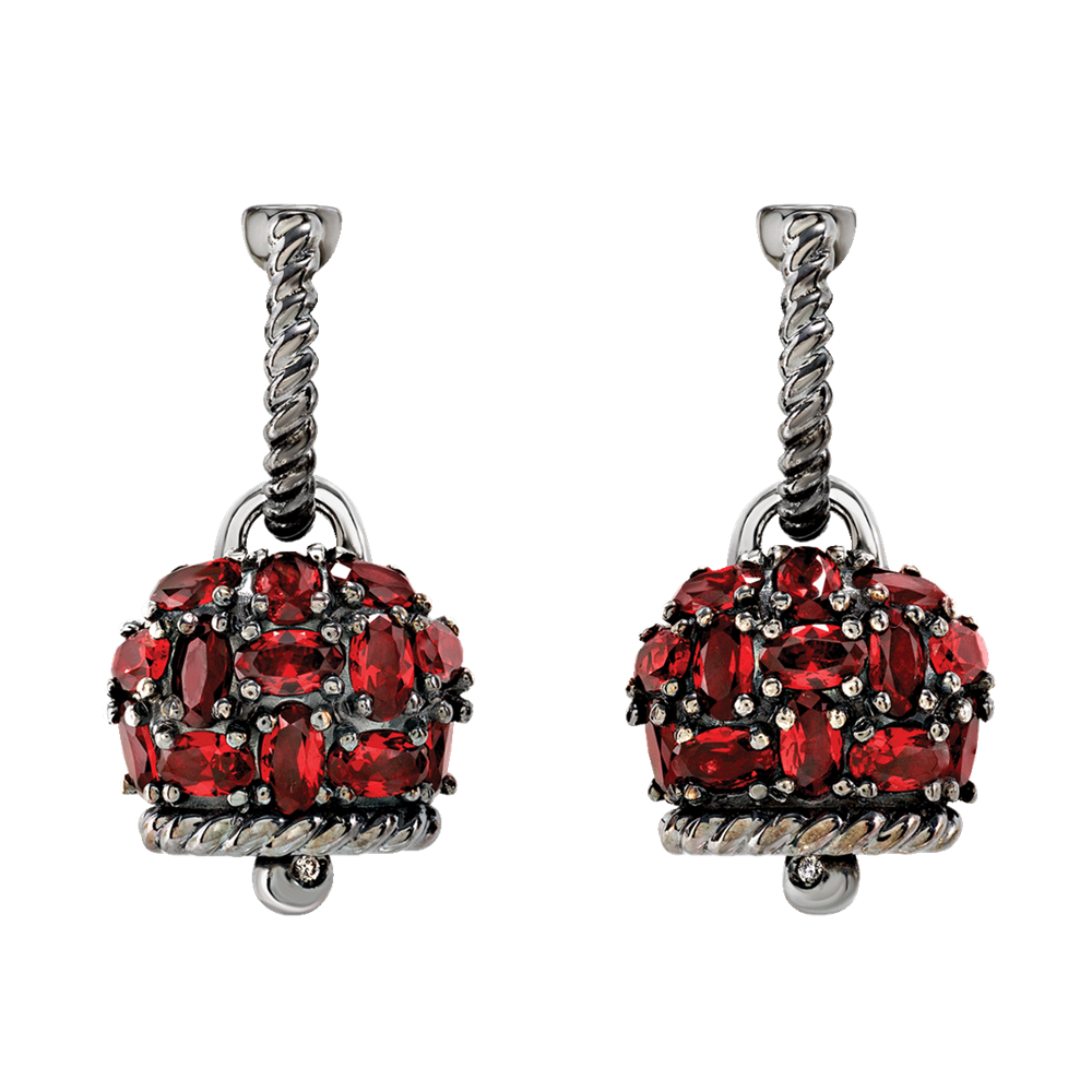 Chantecler Orecchini Et Voilà Campanella 44324 - color rosso rubino