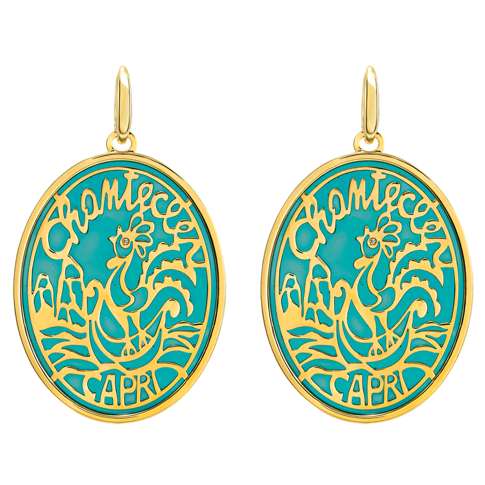 Orecchini Logo Chantecler Oro