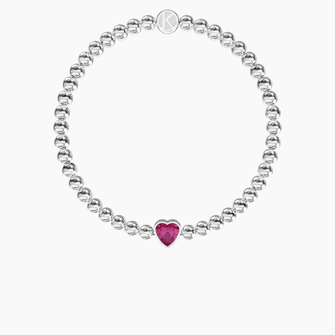 Bracciale elastico con tormalina sintetica