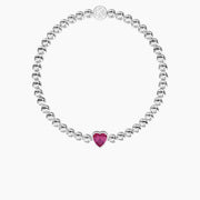 Bracciale elastico con tormalina sintetica