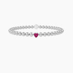 Load image into Gallery viewer, Bracciale elastico con tormalina sintetica
