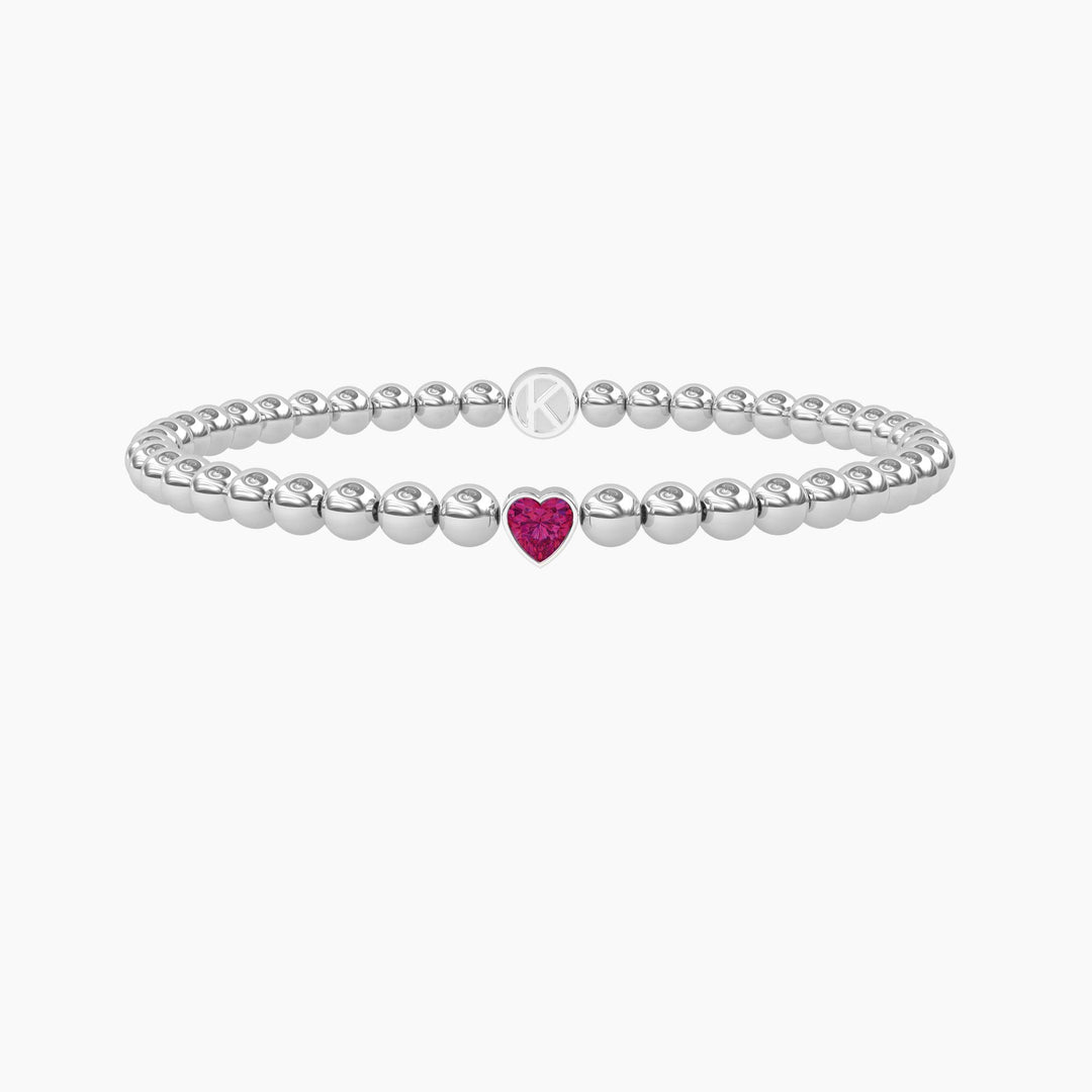 Bracciale elastico con tormalina sintetica