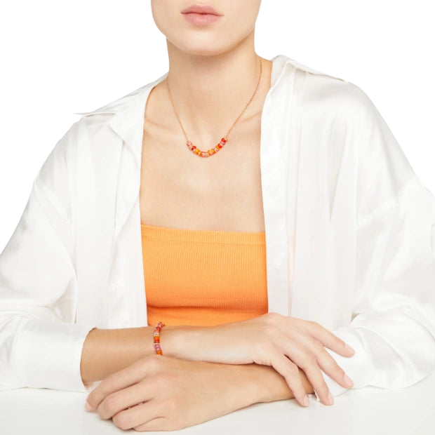Collana Rondelle Arancio