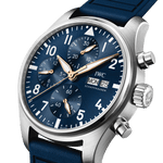 Load image into Gallery viewer, IWC Pilot’s Watch Chronograph 41 Le Petit Prince IW388120 - cassa acciaio - cinturino gomma blu - quadrante blu con cronografo e datario