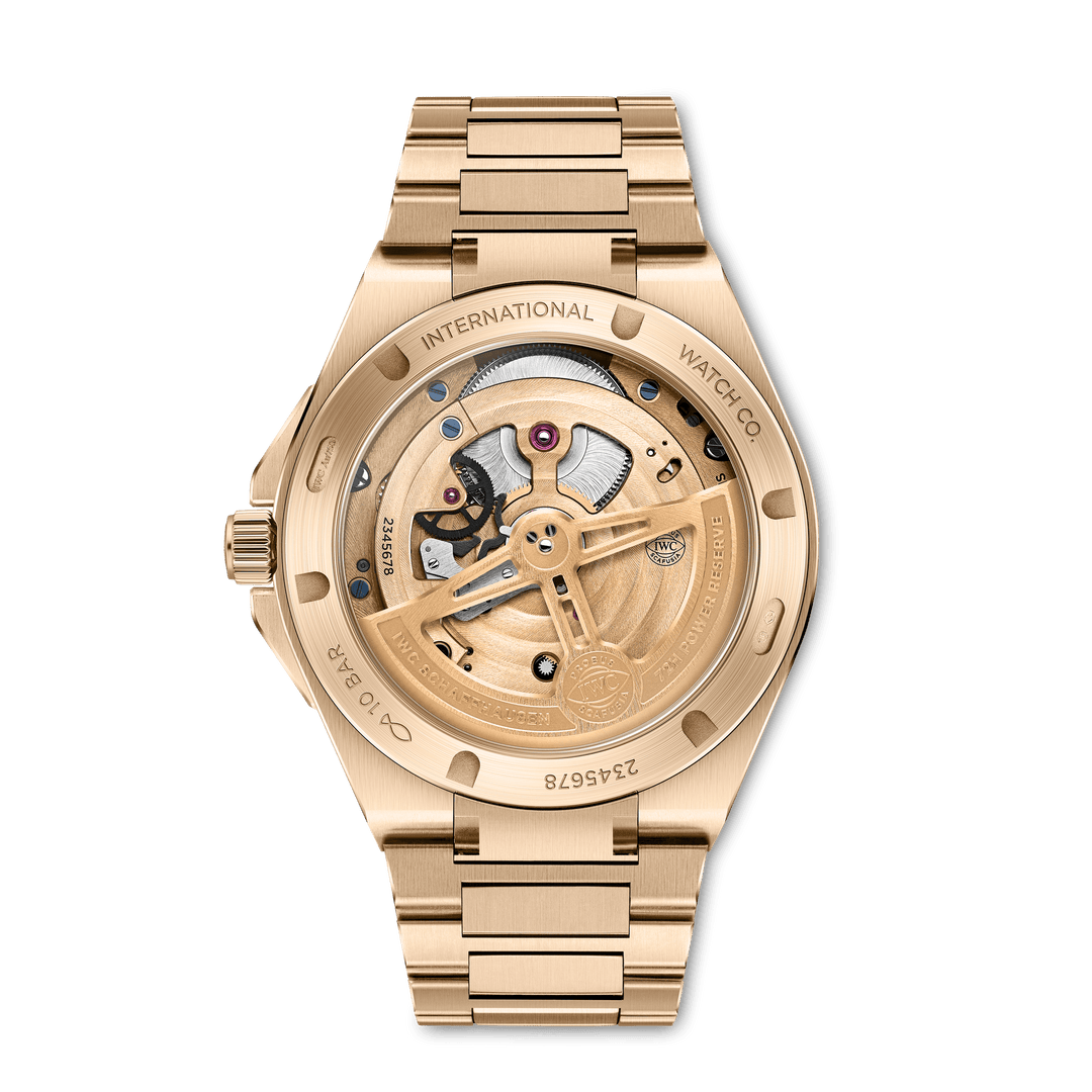 IWC Ingenieur Tourbillon 41 IW345901 - fondello con movimento a vista