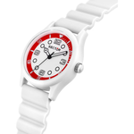 Load image into Gallery viewer, Sector H2O R3251318005 - cassa acciaio bianca - cinturino plastica bianca - quadrante bianco/rosso