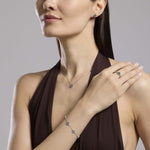 Load image into Gallery viewer, Mabina Anello jasmine 523456 - fiore con zirconi verdi