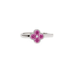 Load image into Gallery viewer, Mabina Anello con fiore in zircone rosa 523457