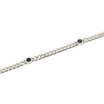 Load image into Gallery viewer, Mabina Bracciale con catena groumette e zirconi neri 533845