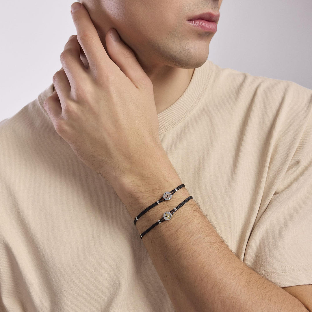 Mabina Bracciale in argento con ancora e placcatura in oro 533847