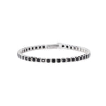 Load image into Gallery viewer, Mabina Bracciale tennis in argento con zirconi neri ottagonali 533978-20 