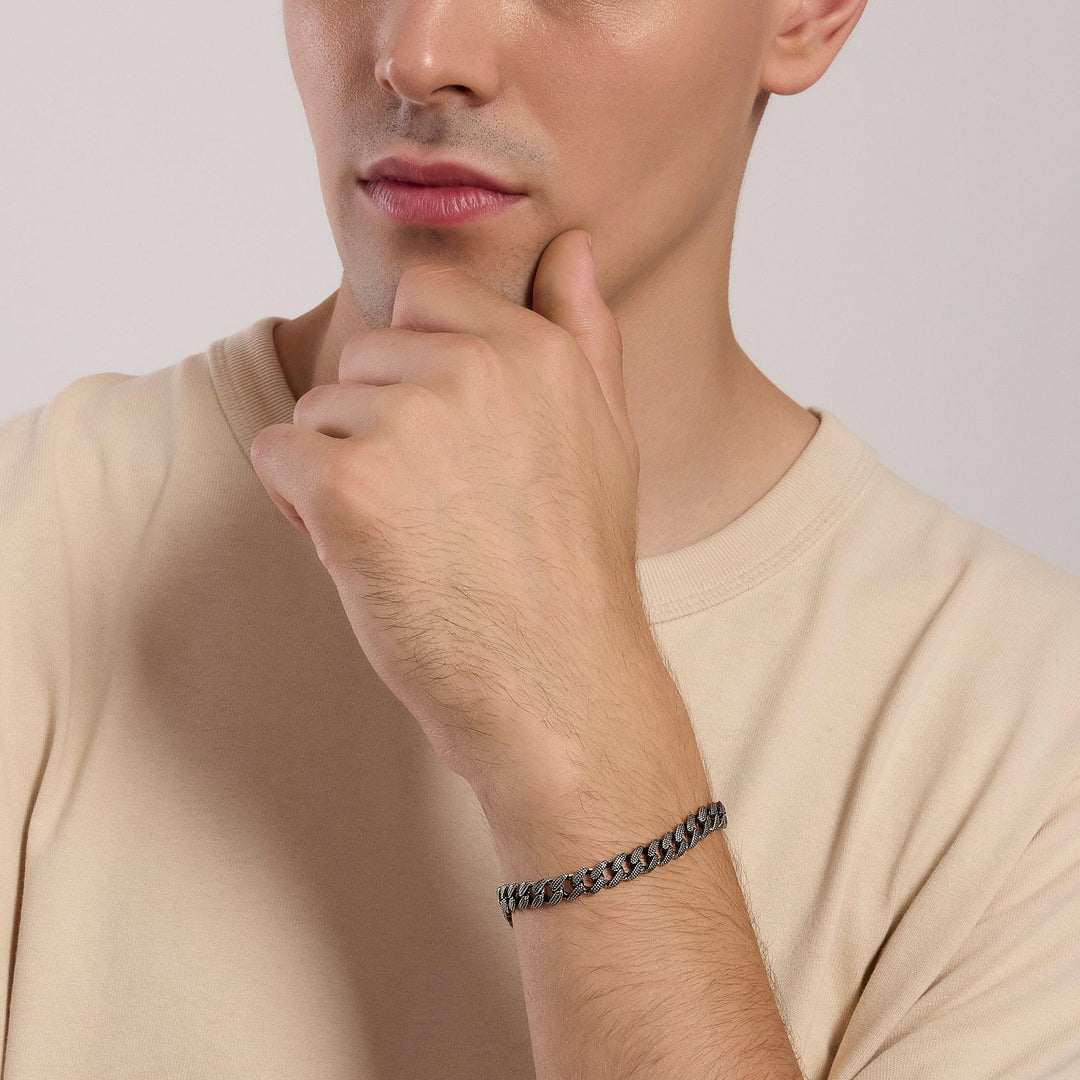 Mabina Bracciale uomo con catena groumette 533986-20