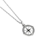 Load image into Gallery viewer, Mabina Collana in argento con rosa dei venti 553753