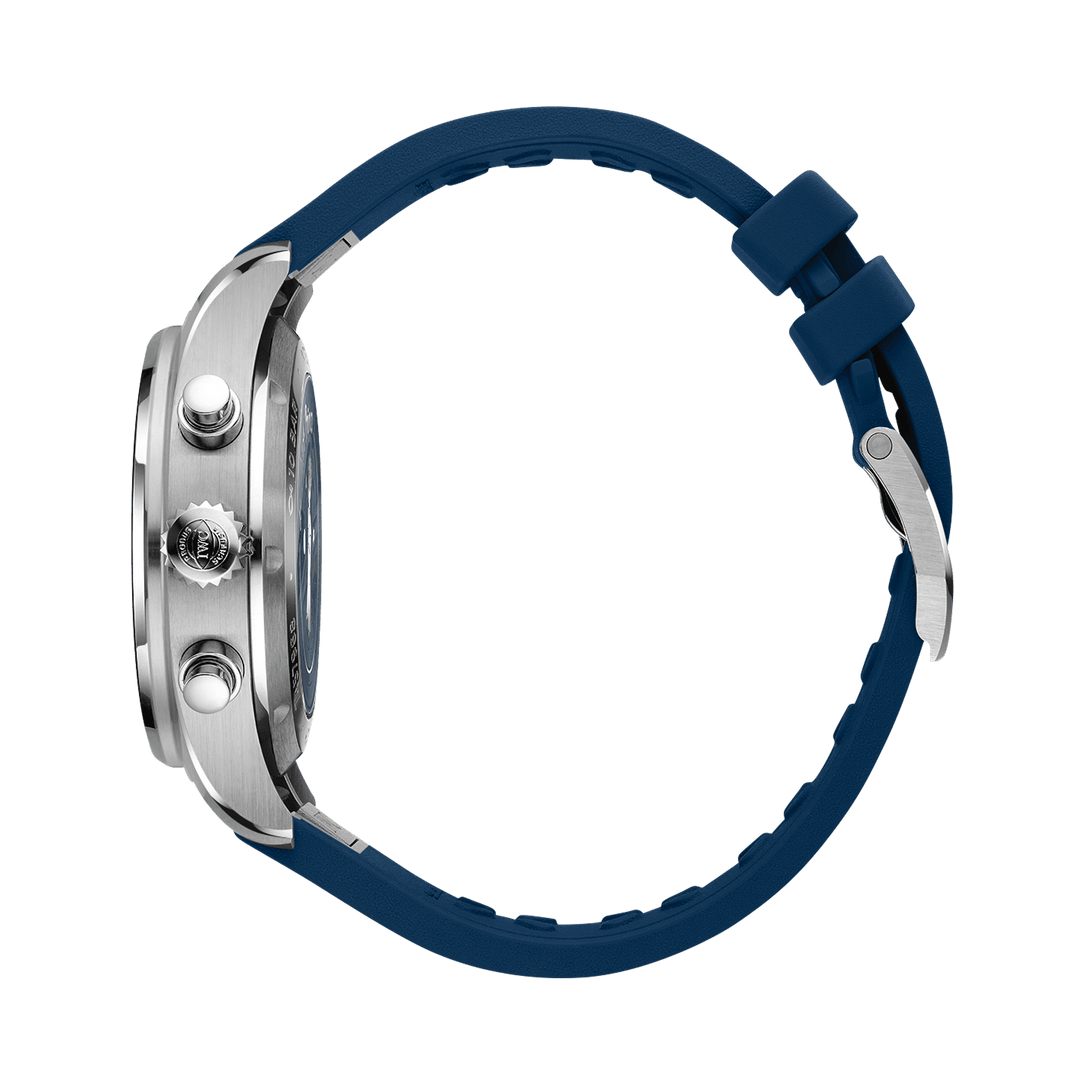 IWC Pilot’s Watch Chronograph 41 Le Petit Prince IW388120 - cassa acciaio - cinturino gomma blu - quadrante blu con cronografo e datario