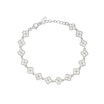 Load image into Gallery viewer, Mabina Bracciale in argento con quadrifogli in zirconi 534059