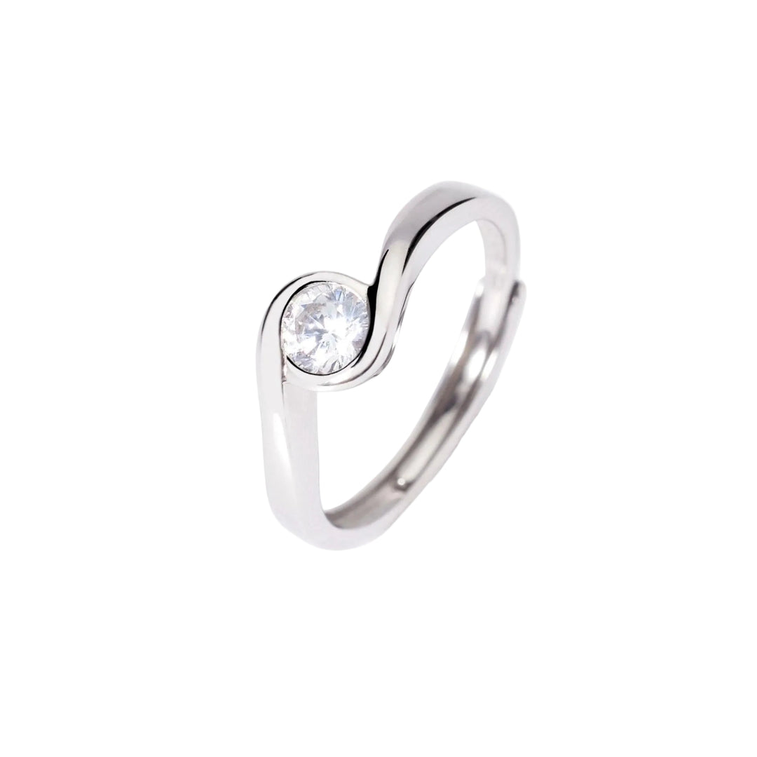 Mabina Anello in argento con zircone 523430