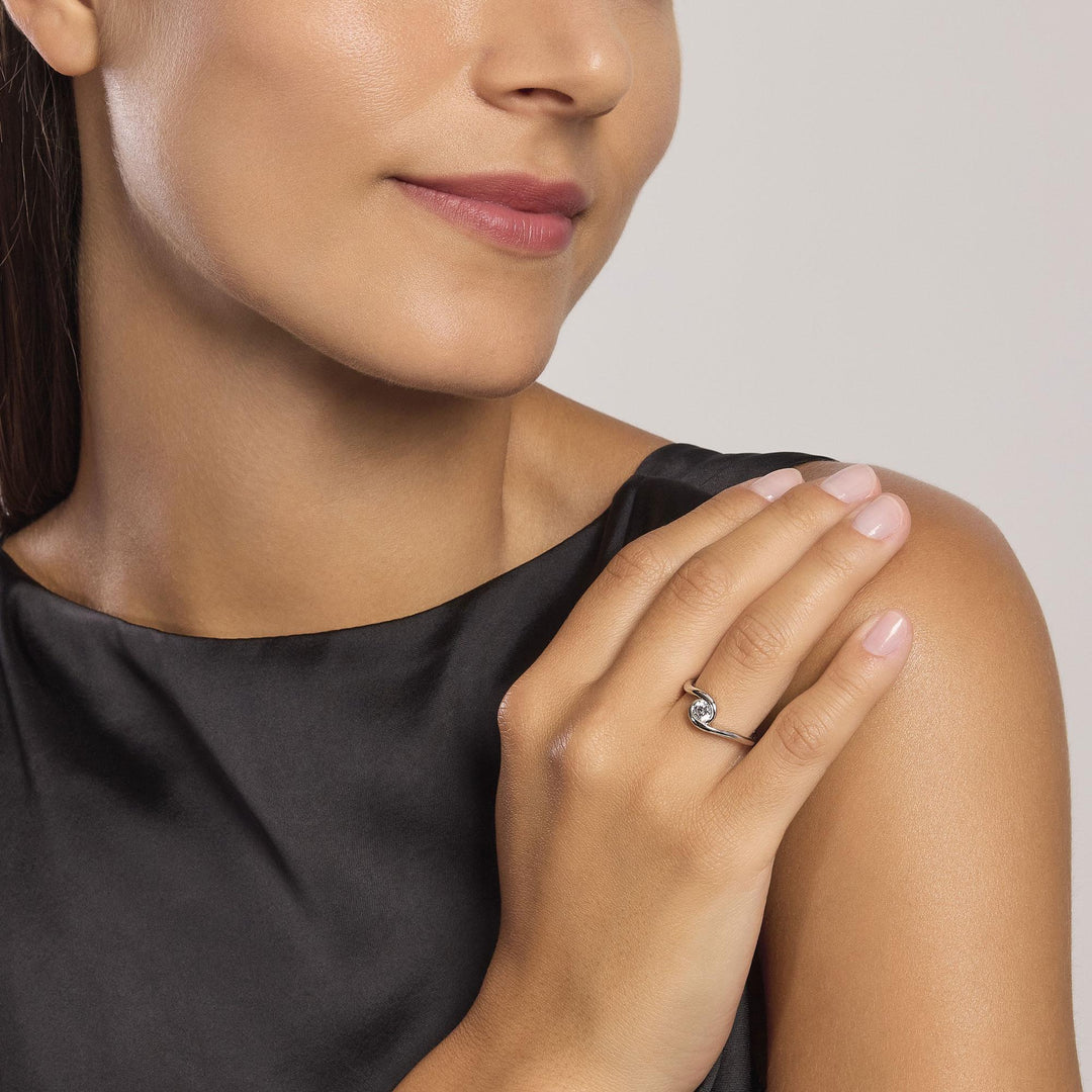 Mabina Anello in argento con zircone 523430