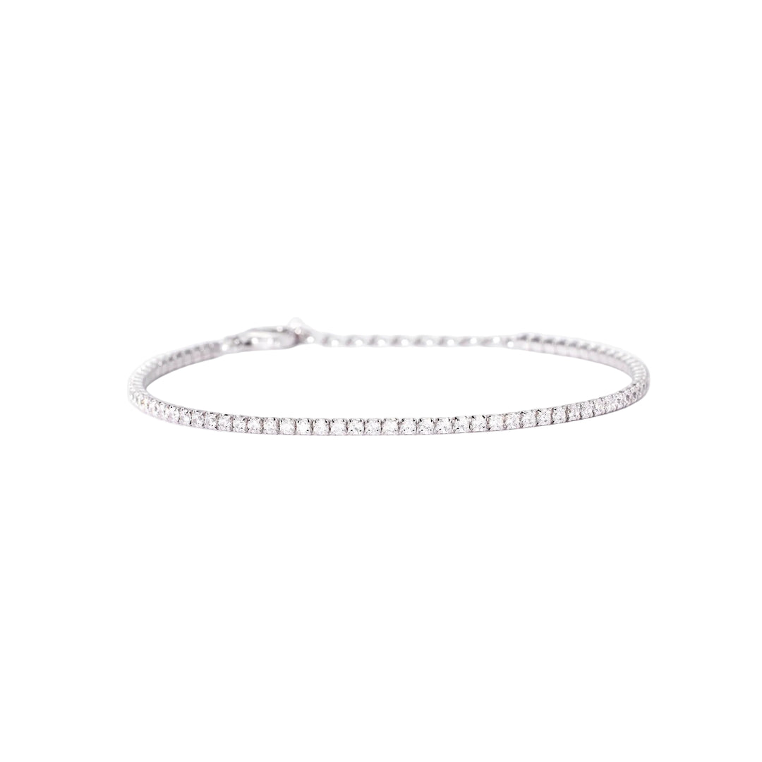 Mabina Bracciale tennis sottile in argento con zirconi 533957