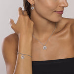 Load image into Gallery viewer, Mabina Girocollo in argento con albero della vita e zirconi 553731