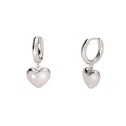 Mabina Orecchini in argento con cuore pendente 563820